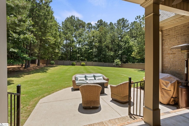 203 Piper Glen Ln, Inman, SC 29349 - fenced backyard featuring a patio area