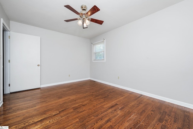 106 Thackston St, Fountain Inn, SC 29644 - spare room featuring wood finished floors and a ceiling fan