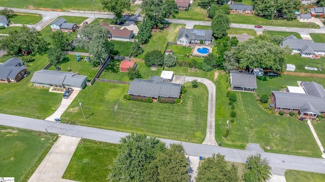 106 Thackston St, Fountain Inn, SC 29644 - aerial overview of property's location with nearby suburban area