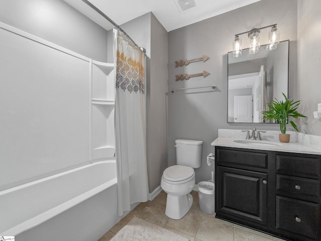 711 Hatwood Ct, Duncan, SC 29334 - full bathroom with vanity, shower / tub combo, and tile patterned floors