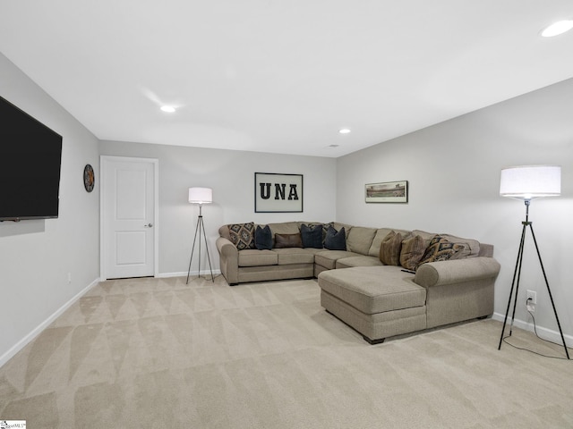 711 Hatwood Ct, Duncan, SC 29334 - living room with light carpet and recessed lighting