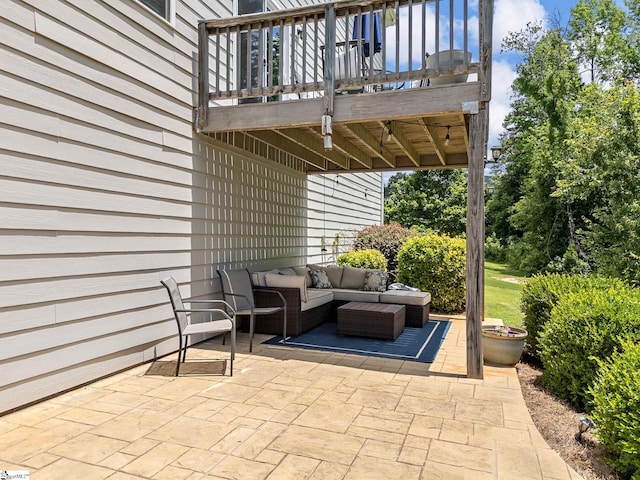 711 Hatwood Ct, Duncan, SC 29334 - view of patio / terrace with an outdoor hangout area