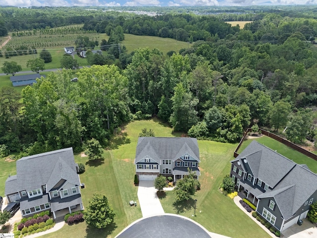 711 Hatwood Ct, Duncan, SC 29334 - bird's eye view of a forest