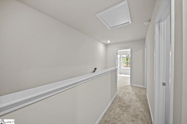 217 Islay Way, Anderson, SC 29621 - hall with light carpet and attic access