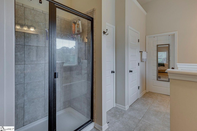 104 Saddlehorn Ln, Easley, SC 29642 - full bath featuring a shower stall and tile patterned floors