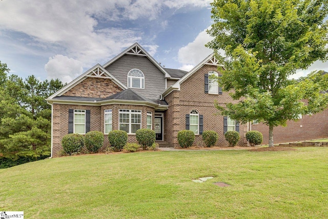 104 Saddlehorn Ln, Easley, SC 29642 - view of front of house with a front lawn and brick siding
