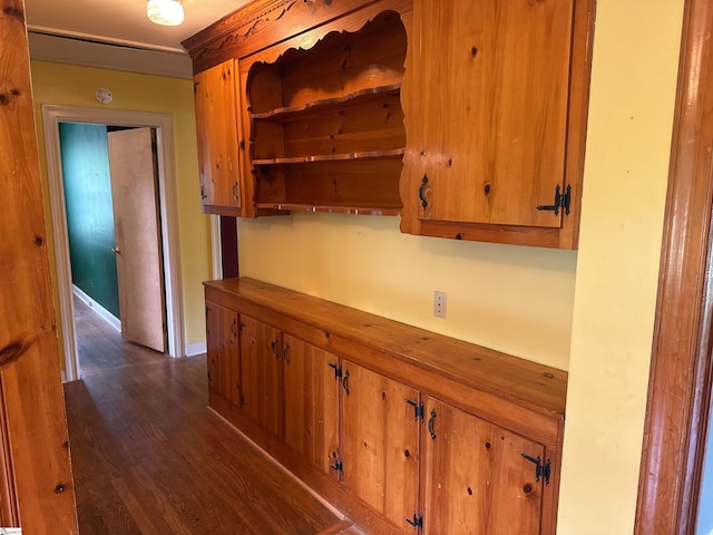 2 Runion Dr, Taylors, SC 29687 - corridor featuring dark wood finished floors and baseboards
