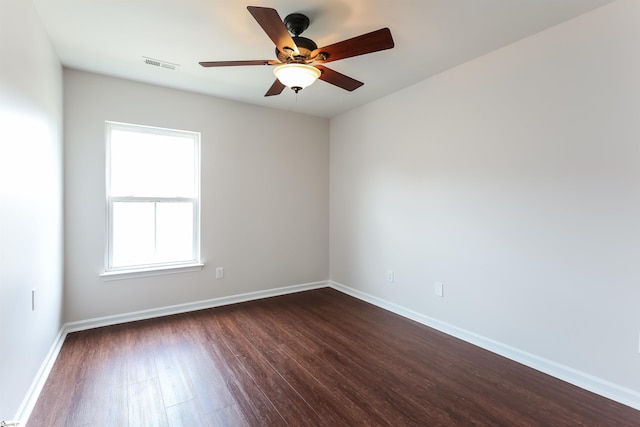 515 Etowah Dr, Roebuck, SC 29376 - empty room with dark wood-type flooring and ceiling fan