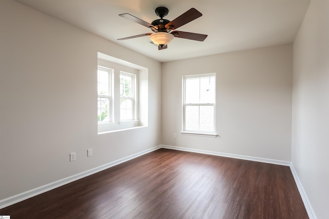 515 Etowah Dr, Roebuck, SC 29376 - unfurnished room with dark wood-type flooring and a ceiling fan