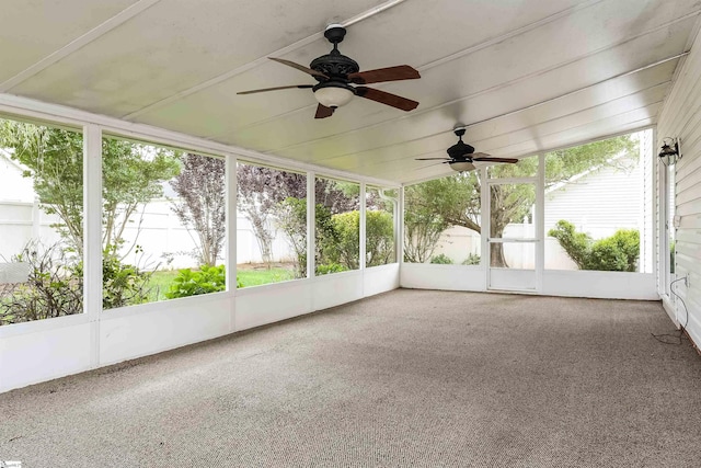 515 Etowah Dr, Roebuck, SC 29376 - unfurnished sunroom featuring ceiling fan and healthy amount of natural light