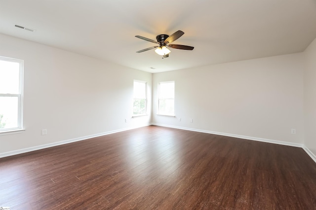 515 Etowah Dr, Roebuck, SC 29376 - spare room with a ceiling fan and dark wood-style floors