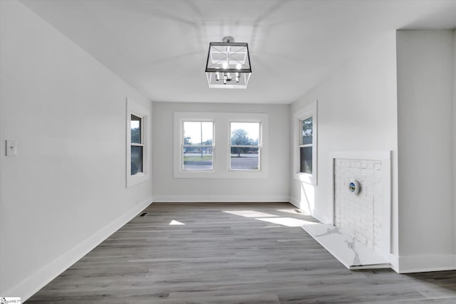 721 Central St, Iva, SC 29655 - interior space featuring wood finished floors