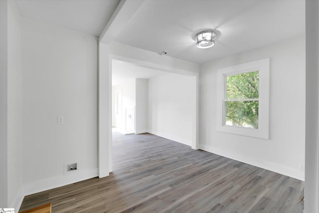721 Central St, Iva, SC 29655 - empty room featuring wood finished floors and baseboards
