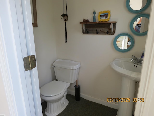 2551 Compton Bridge Rd, Inman, SC 29349 - bathroom with toilet and baseboards