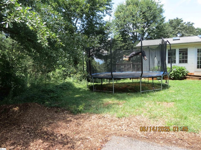 2551 Compton Bridge Rd, Inman, SC 29349 - view of grassy yard with a trampoline