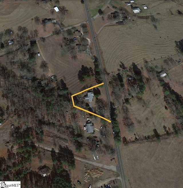 2551 Compton Bridge Rd, Inman, SC 29349 - map of property location with property parcel outlined