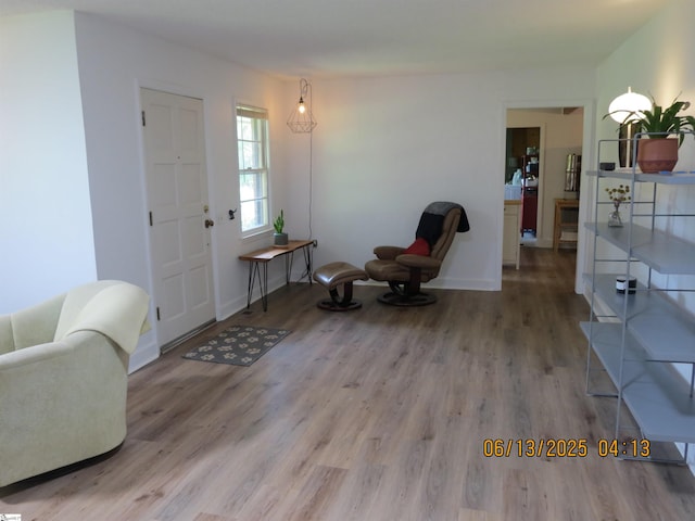 2551 Compton Bridge Rd, Inman, SC 29349 - living area featuring wood finished floors and baseboards