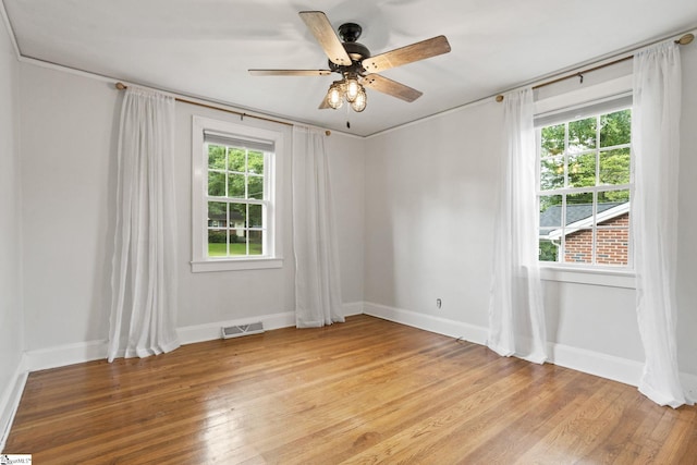 2608 Lane Ave, Anderson, SC 29621 - spare room featuring ceiling fan and light wood-style floors