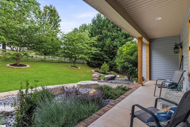 19 Merritt View Ter, Greenville, SC 29609 - fenced backyard featuring a patio area