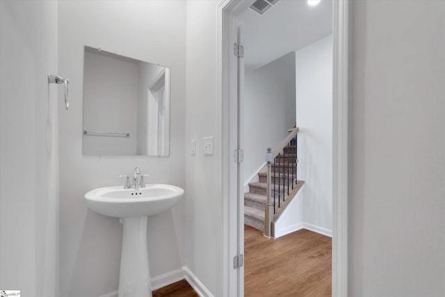 14 Gaskins Trl, Travelers Rest, SC 29690 - bathroom featuring wood finished floors and baseboards