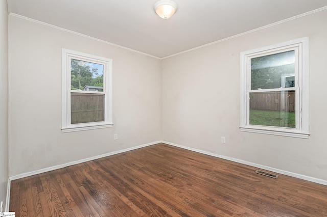 509 Montague St, Anderson, SC 29624 - spare room featuring wood finished floors and ornamental molding