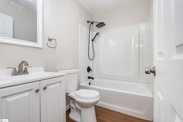509 Montague St, Anderson, SC 29624 - bathroom featuring vanity, shower / washtub combination, and wood finished floors
