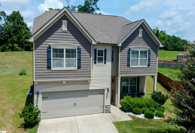 406 Willow Grove Way, Anderson, SC 29631 - view of front of home with an attached garage, driveway, and roof with shingles