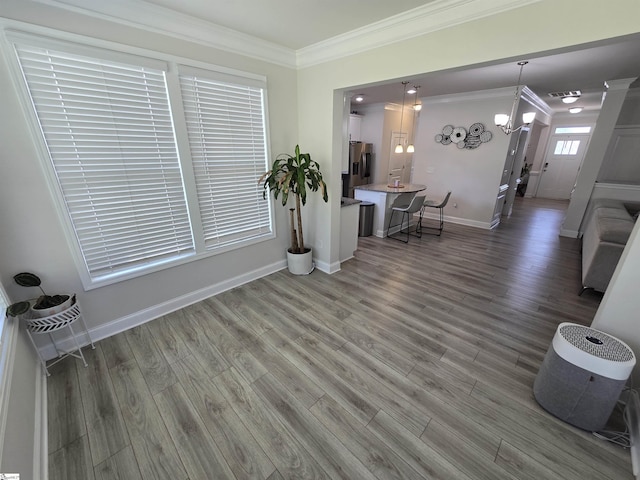 406 Willow Grove Way, Anderson, SC 29631 - dining area featuring ornamental molding and wood finished floors