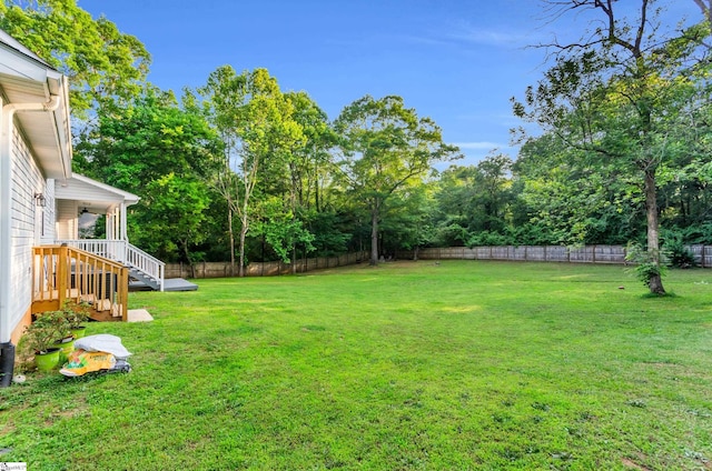 304 Camperdown Ct, Easley, SC 29642 - fenced backyard with view of scattered trees
