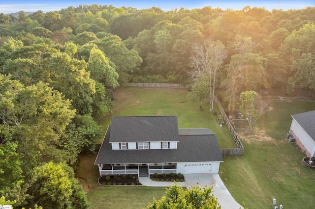 304 Camperdown Ct, Easley, SC 29642 - view of subject property with a heavily wooded area