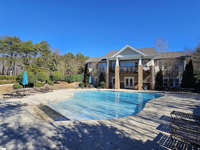 632 Lookover Dr, Anderson, SC 29621 - community pool featuring french doors and a patio area