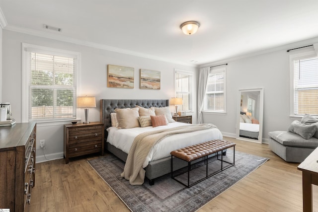 349 Encampment Blvd, Simpsonville, SC 29681 - bedroom featuring crown molding and light wood-style flooring