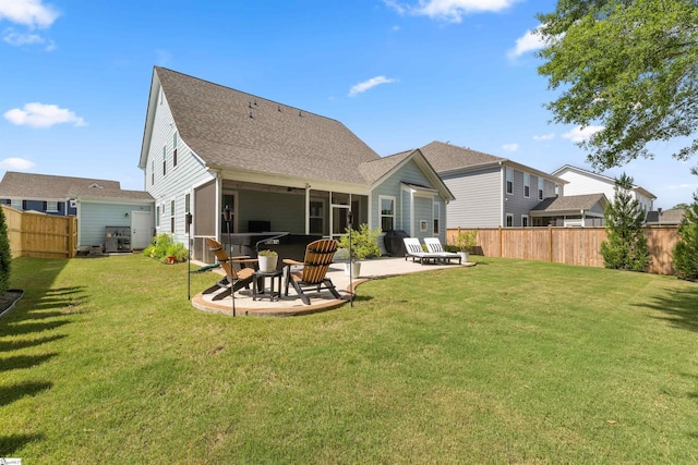 349 Encampment Blvd, Simpsonville, SC 29681 - rear view of house featuring a patio area and roof with shingles