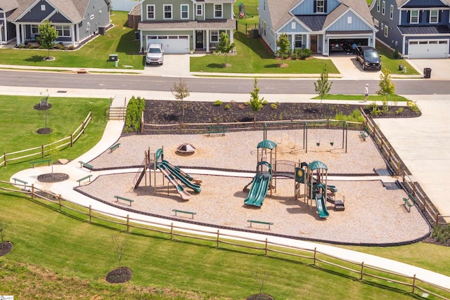 349 Encampment Blvd, Simpsonville, SC 29681 - aerial perspective of suburban area featuring a park