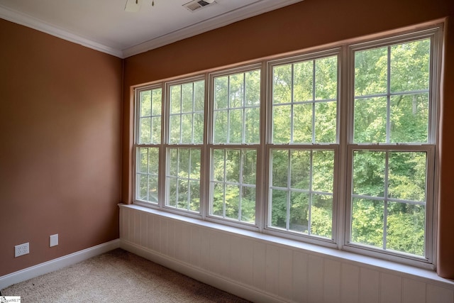 126 Midland Dr, Easley, SC 29640 - spare room featuring crown molding and carpet