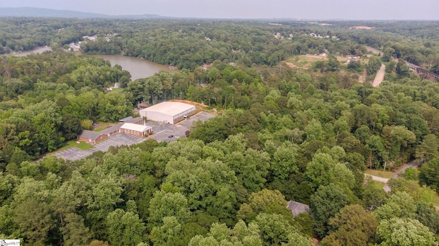 126 Midland Dr, Easley, SC 29640 - aerial view of property's location with a forest and a nearby body of water