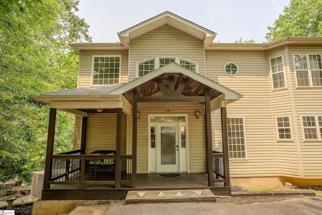 126 Midland Dr, Easley, SC 29640 - view of exterior entry featuring covered porch