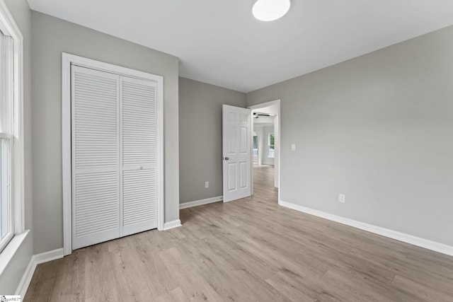 2005 Gap Creek Rd, Greer, SC 29651 - unfurnished bedroom featuring light wood finished floors and a closet