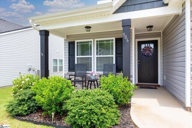 906 John Thomas Way, Greer, SC 29651 - property entrance featuring covered porch