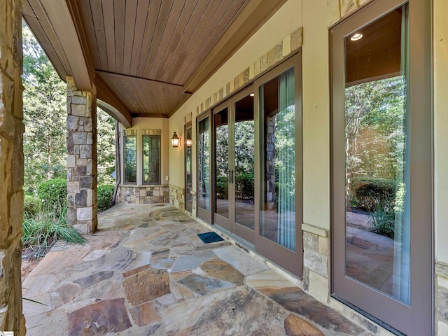 24 Lake Hills Ln, Travelers Rest, SC 29690 - view of patio featuring french doors