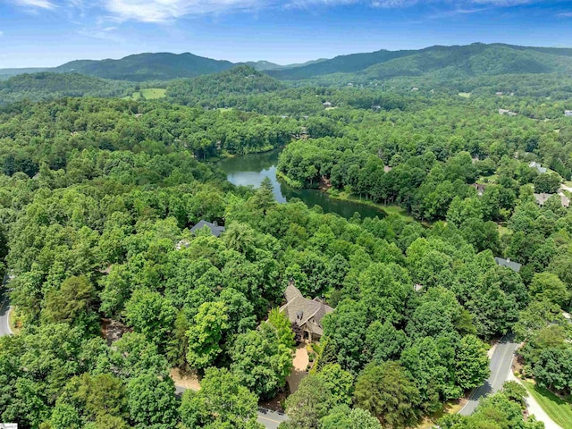 24 Lake Hills Ln, Travelers Rest, SC 29690 - aerial view of a forest and a water and mountain view