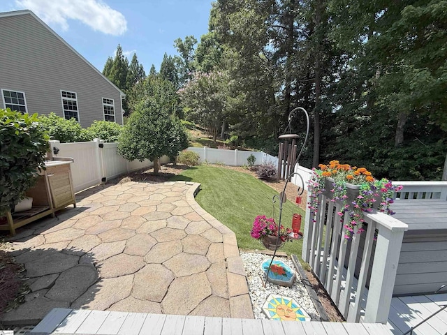 9 Kenton Finch Ct, Simpsonville, SC 29681 - fenced backyard featuring a patio