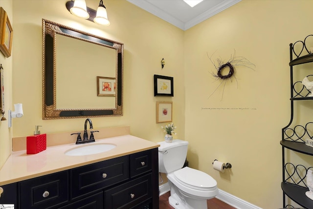 14 Quail Meadow Ln, Greenville, SC 29617 - bathroom featuring vanity, crown molding, and wood finished floors