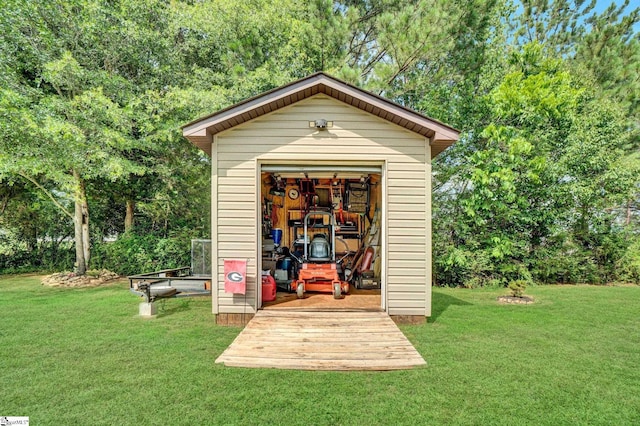 102 Tea Leaf Ct, Anderson, SC 29626 - view of shed featuring view of scattered trees