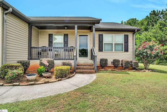 102 Tea Leaf Ct, Anderson, SC 29626 - view of front of home featuring a porch, a front lawn, and a shingled roof