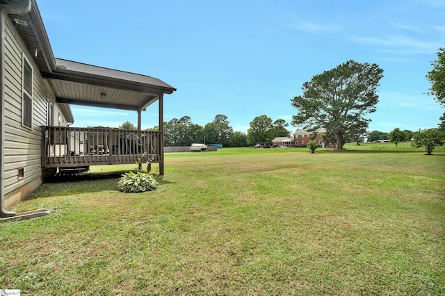 102 Tea Leaf Ct, Anderson, SC 29626 - view of grassy yard with a deck