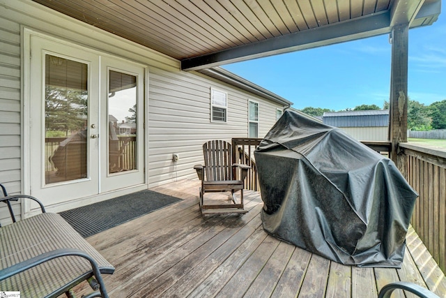 102 Tea Leaf Ct, Anderson, SC 29626 - deck featuring french doors and area for grilling