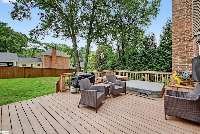 103 W Shallowstone Rd, Greer, SC 29650 - deck with a grill and outdoor lounge area