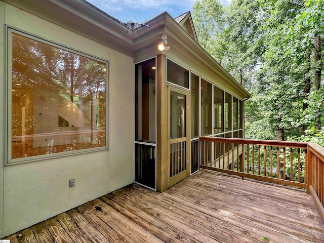 1 Touch Me Not Trl, Landrum, SC 29356 - wooden terrace with a sunroom