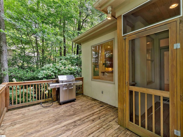 1 Touch Me Not Trl, Landrum, SC 29356 - wooden deck with area for grilling